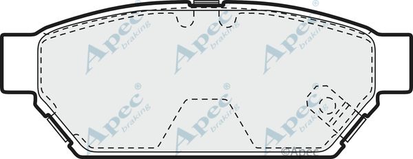 APEC BRAKING Комплект тормозных колодок, дисковый тормоз PAD894